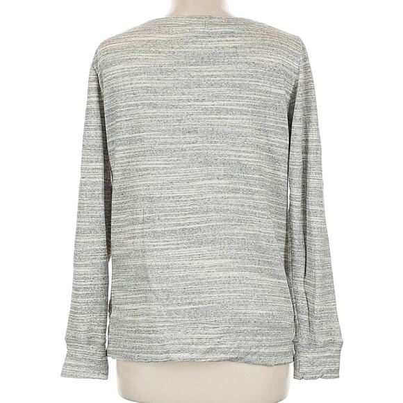 J.Crew Collection Sequin Cotton Sweater/Sweatshirt Gray and Silver Size Large - Picture 2 of 9